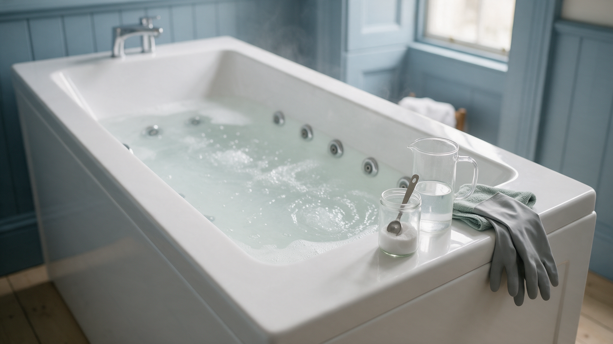 How to clean a jacuzzi bath