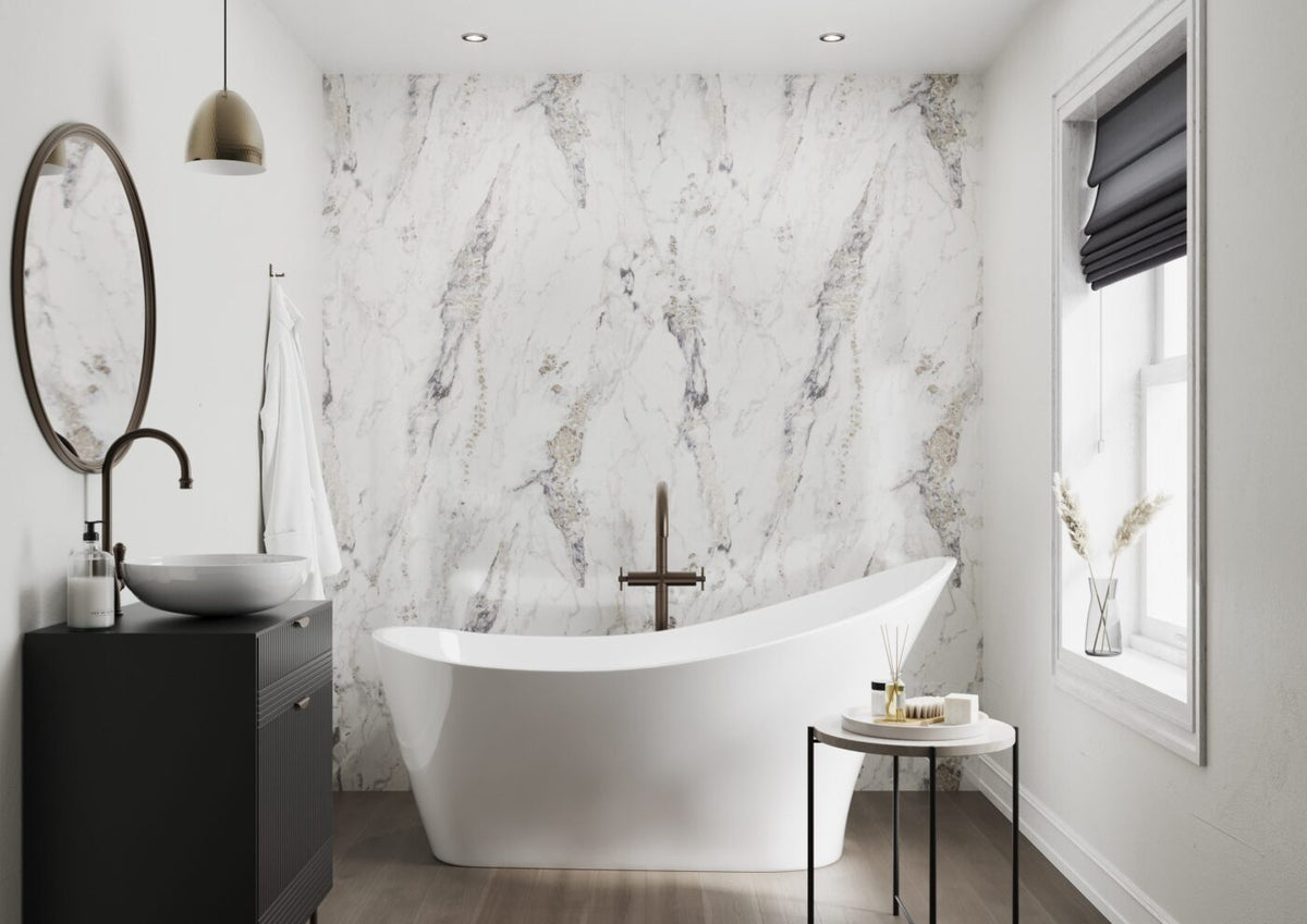Showerwall Breccia Marble effect shower wall panels