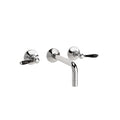 Radcliffe wall mounted 3-hole basin mixer in chrome