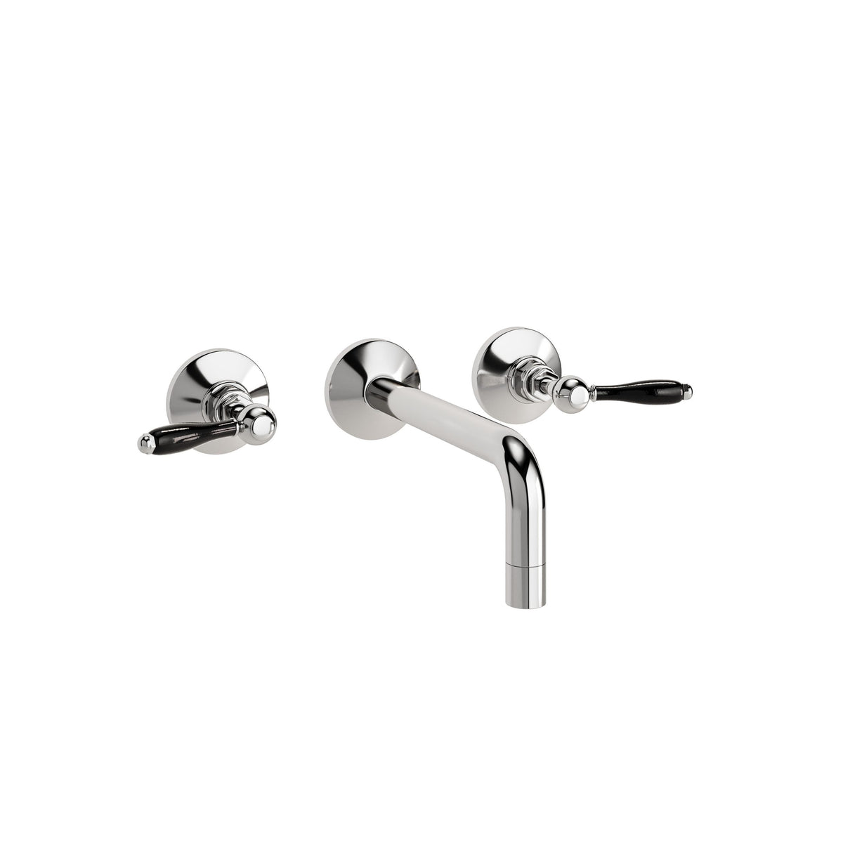 Radcliffe wall mounted 3-hole basin mixer in chrome