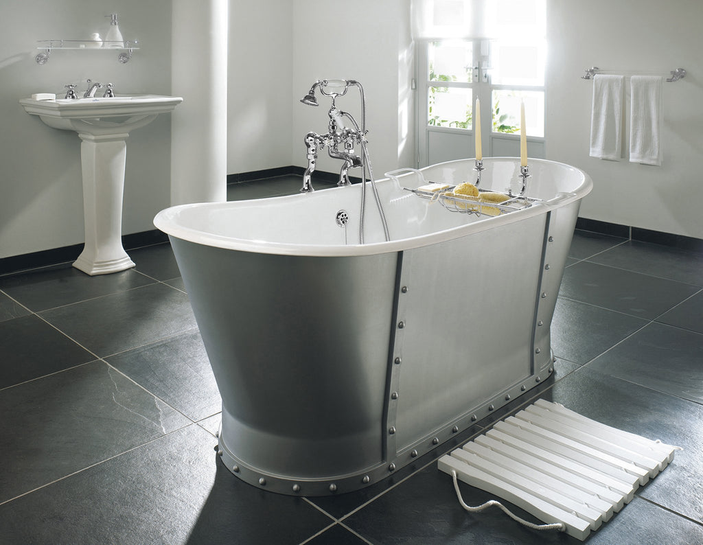Bagiloni Free Standing Bath 170 X 68 Primed Fin 0 Tap in Primed Finish