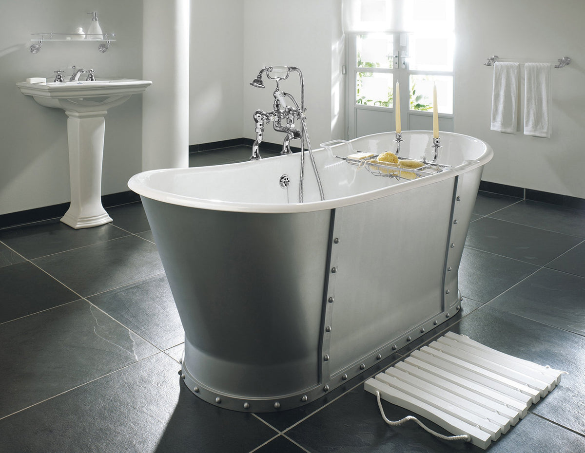 Bagiloni Free Standing Bath 170 X 68 Primed Fin 0 Tap in Primed Finish