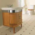 Imperial wall hung vanity unit legs shown fitted beneath a vanity unit