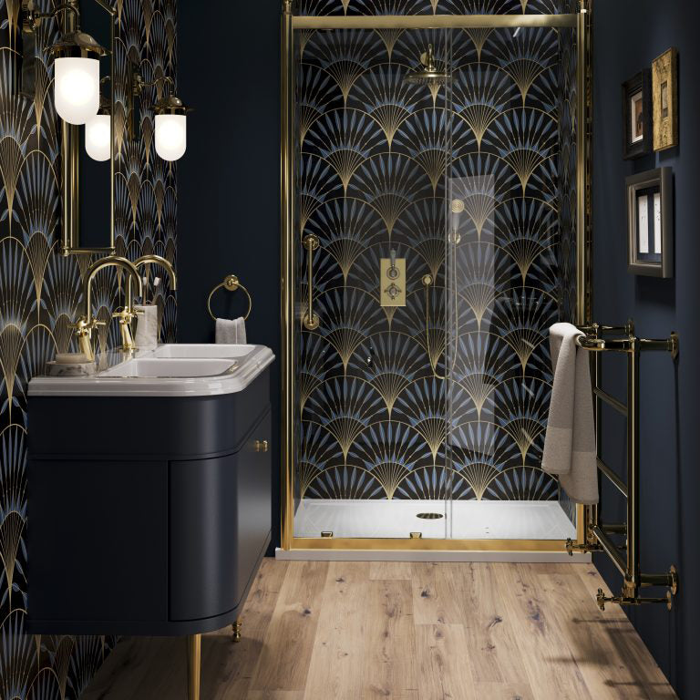Imperial Astoria Deco bathroom in Midnight