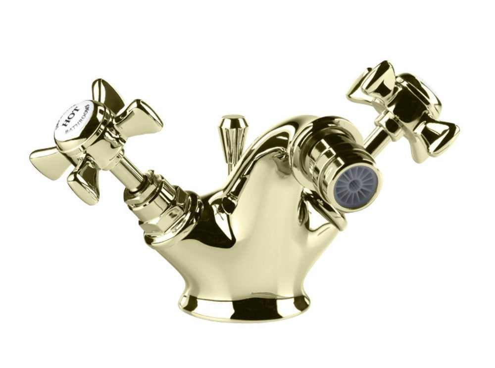 Edwardian Bidet Mono Mixer in Antique Gold