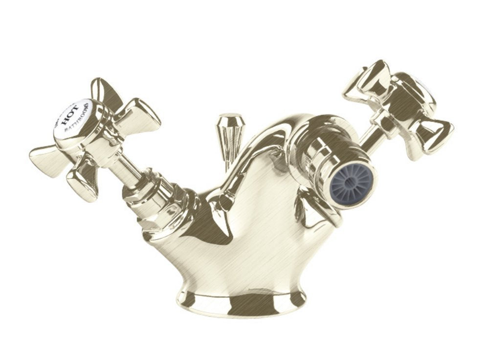 Edwardian Bidet Mono Mixer in Brushed Nickel