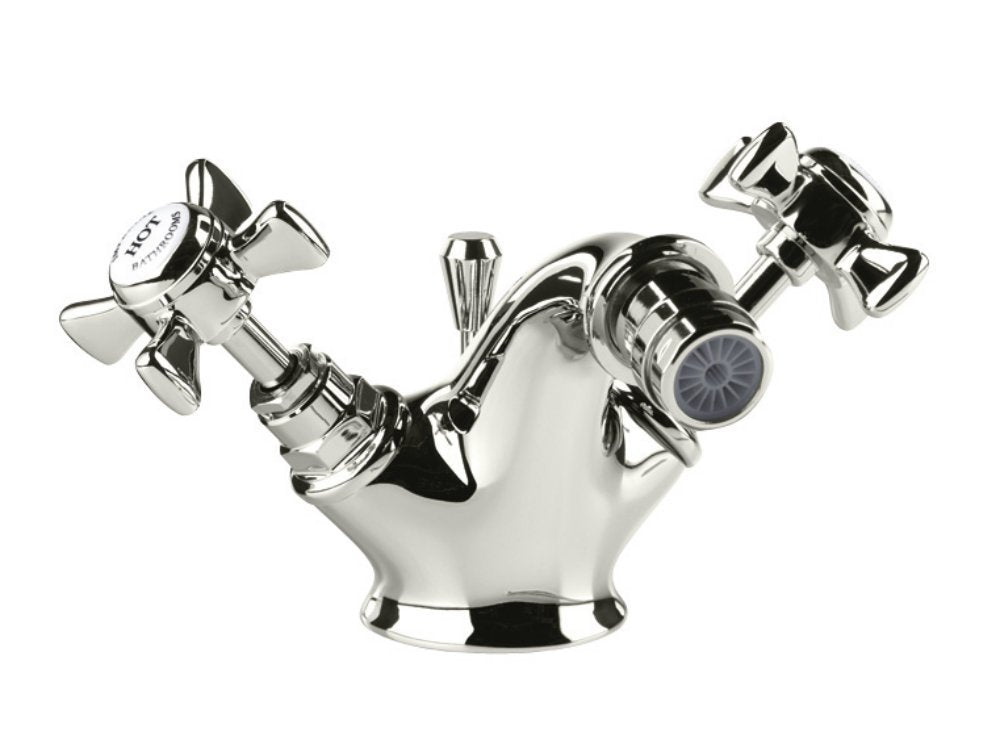 Edwardian Bidet Mono Mixer in Polished Nickel