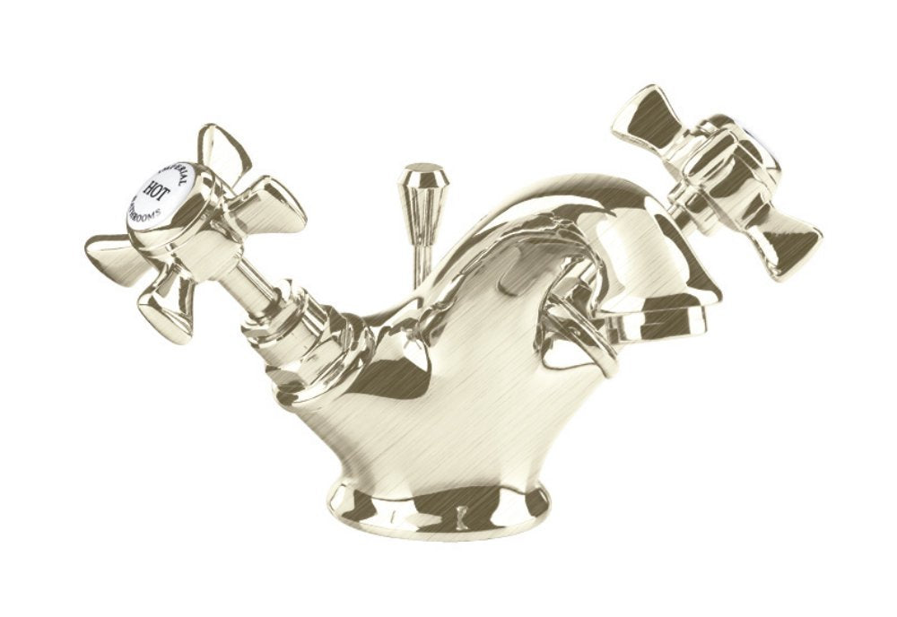 Edwardian Basin Mono Mixer in Brushed Nickel