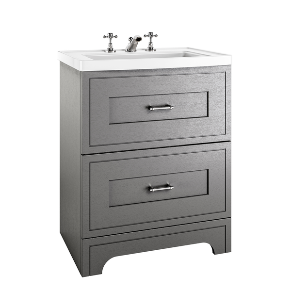Fradley Free Standing 2-Drawer Vanity Unit & Basin