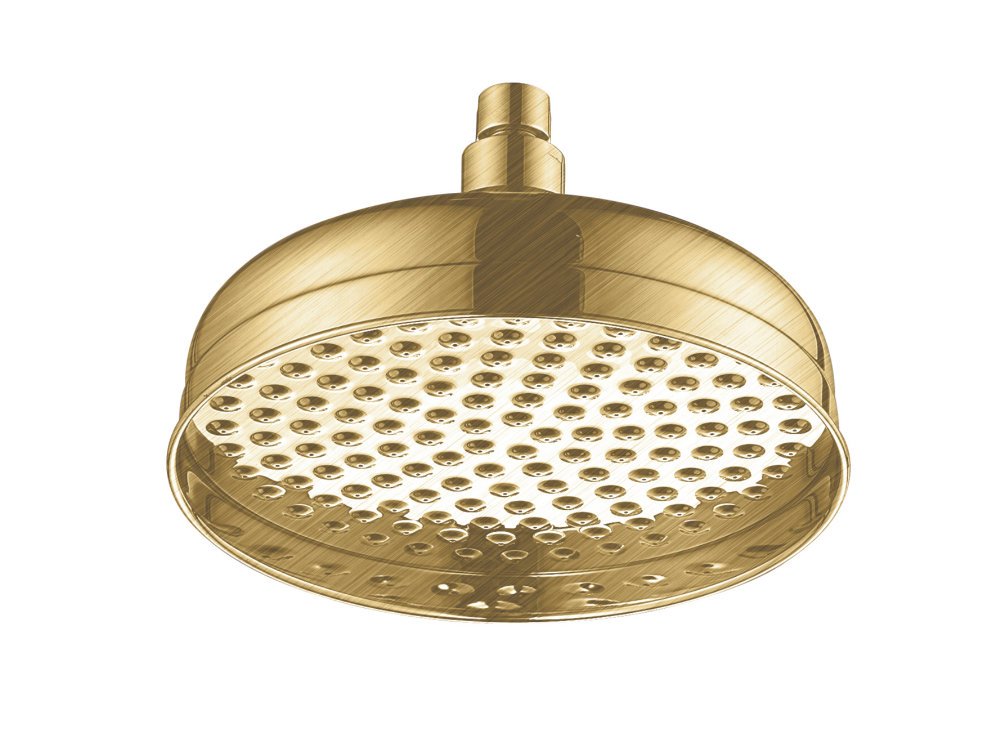 Lichfield 200mm Shower Head in Brushed Brass
