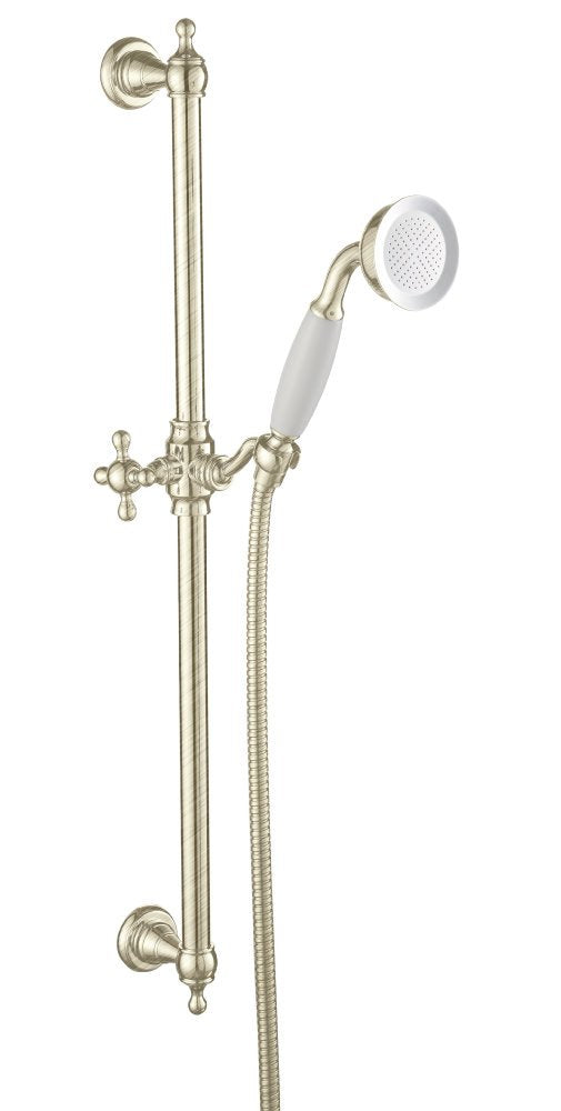 Lichfield Shower Rail Kit in Brushed Nickel