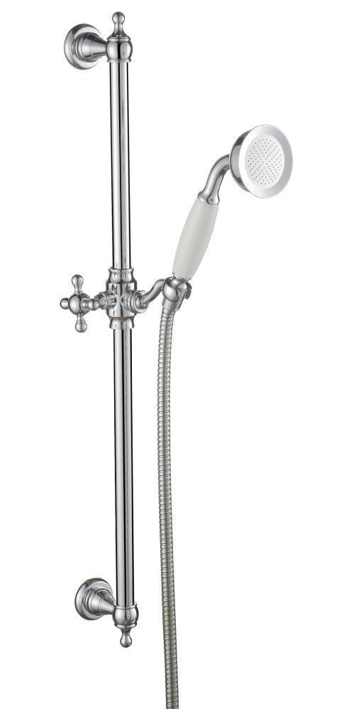 Lichfield Shower Rail Kit in Chrome