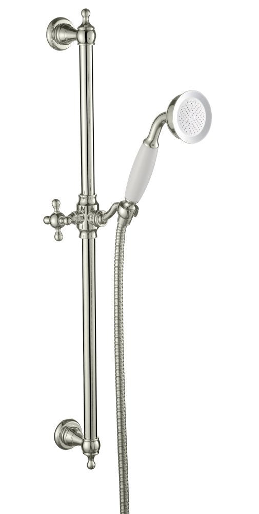 Lichfield Shower Rail Kit in Polished Nickel