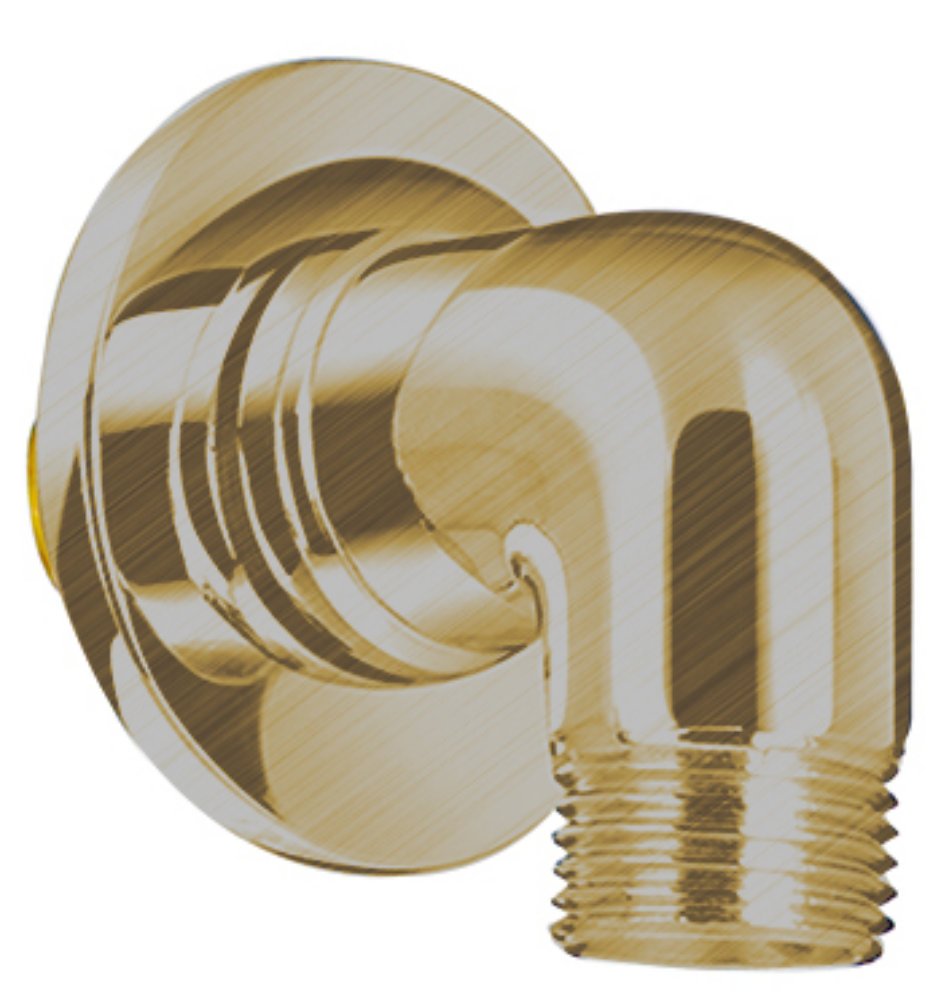 Lichfield Shower Outlet Elbow in Brushed Brass