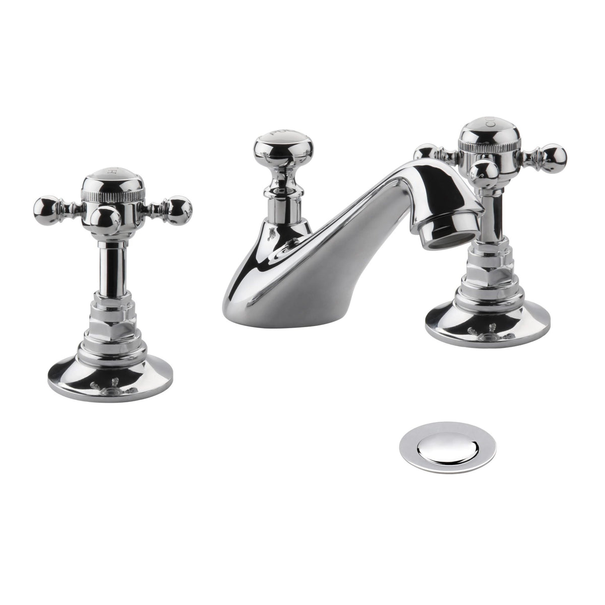 Lichfield 3-Hole Basin Mixer with Pop-Up Waste