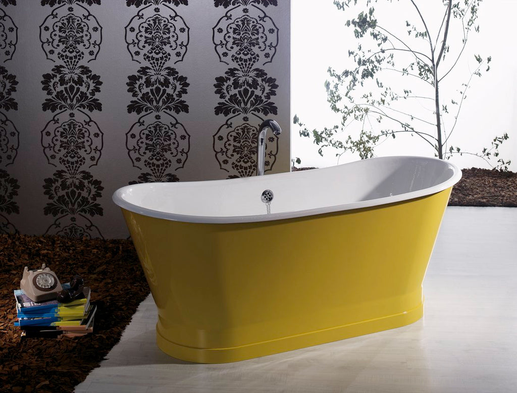 Radison Cast Iron Freestanding Bath in Primed, ready to paint