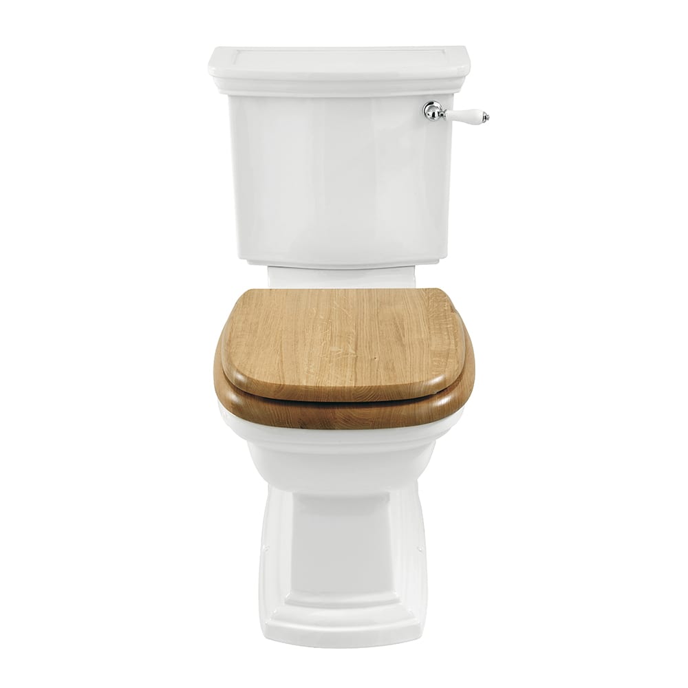 Radcliffe close coupled toilet with traditional lever