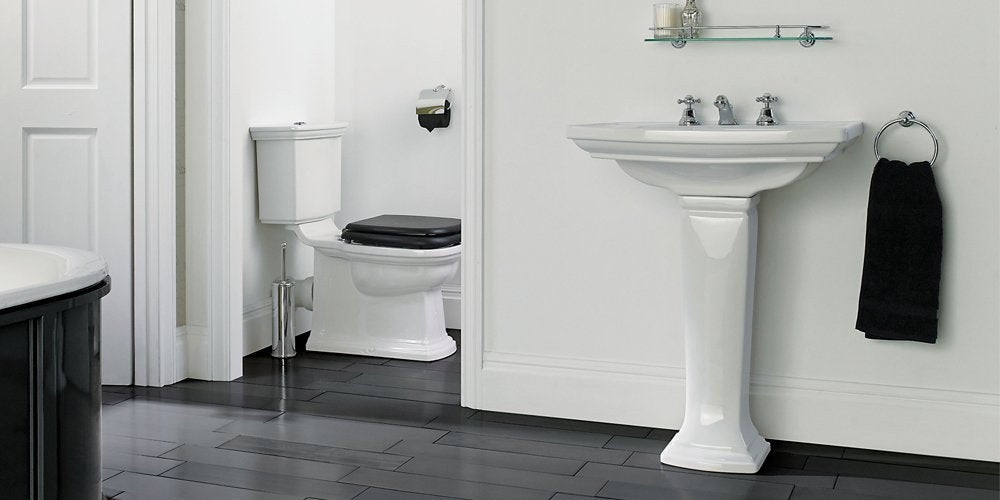 The Radcliffe collection shown in a bathroom setting