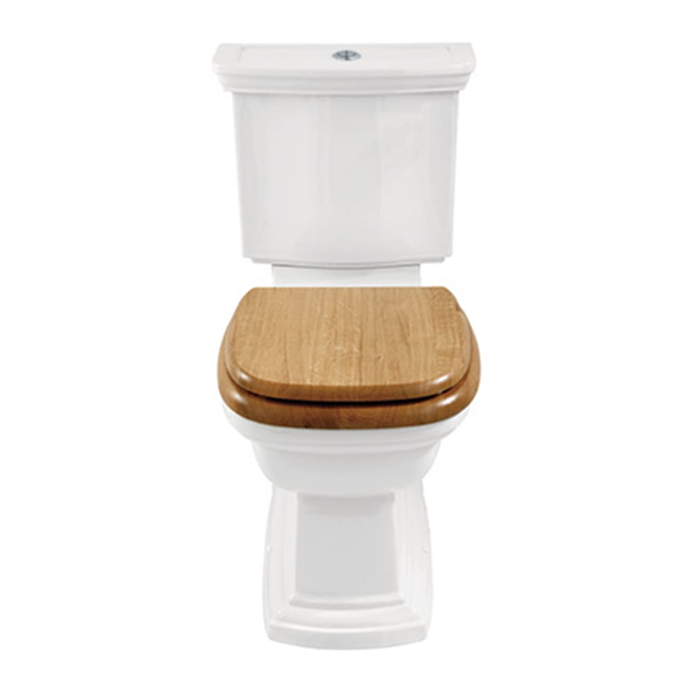 Radcliffe close coupled toilet with push button flush