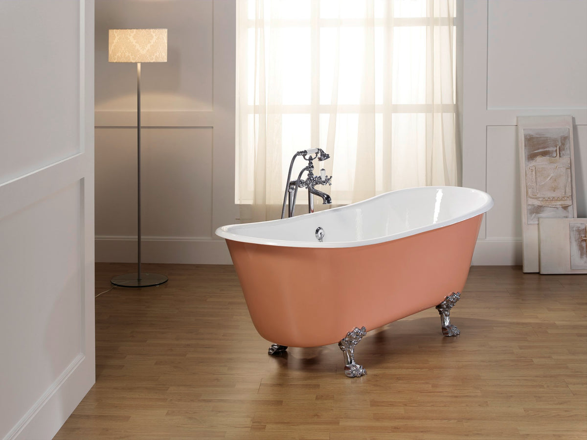 Rousham Cast Iron Freestanding Bath shown in a bathroom setting