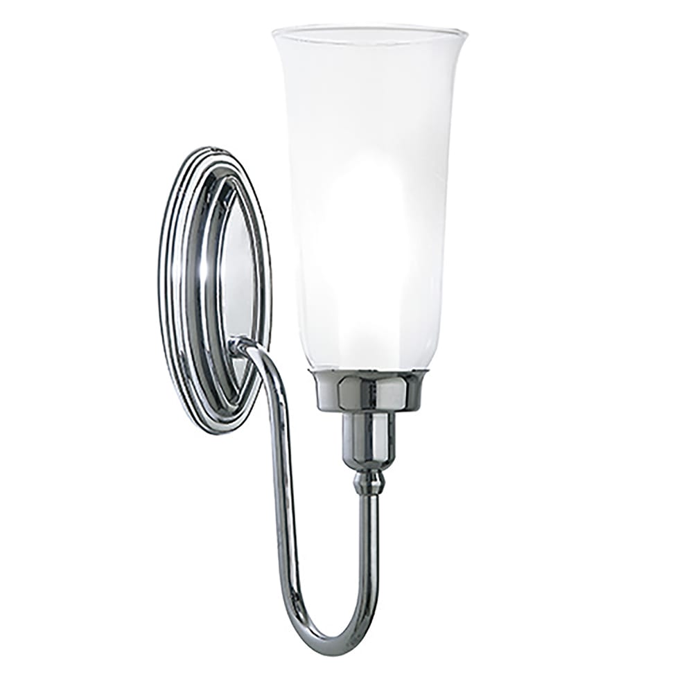 Avila Single Avila Wall Light With Glass Shade