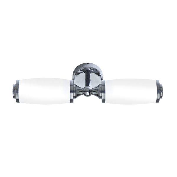 Toledo Double Wall Light With Glass Shade