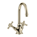 Victorian Cloak Mono Basin Mixer in Antique Gold