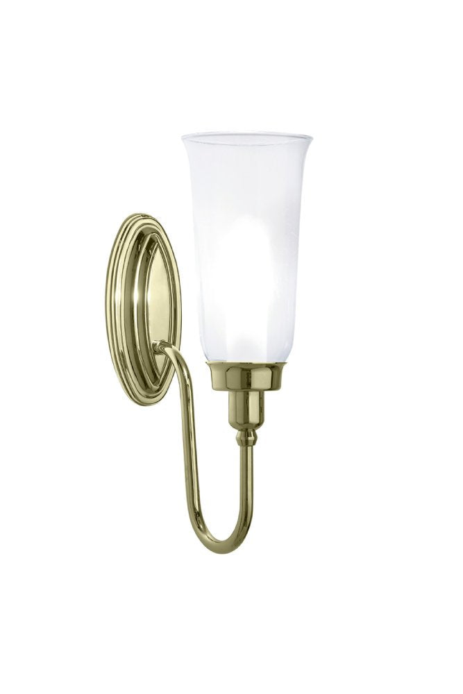 Avila Single Avila Wall Light With Glass Shade
