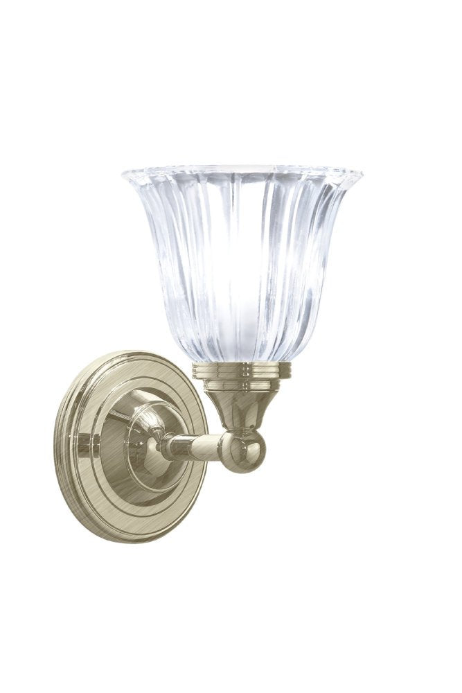 Segovia Lamp With Glass Shade in Brushed Nickel, XLP1000300BN