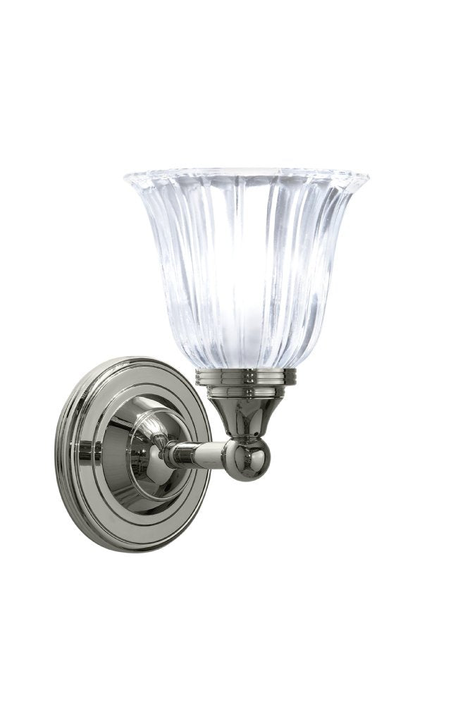 Segovia Lamp With Glass Shade in Polished Nickel, XLP1000300PN