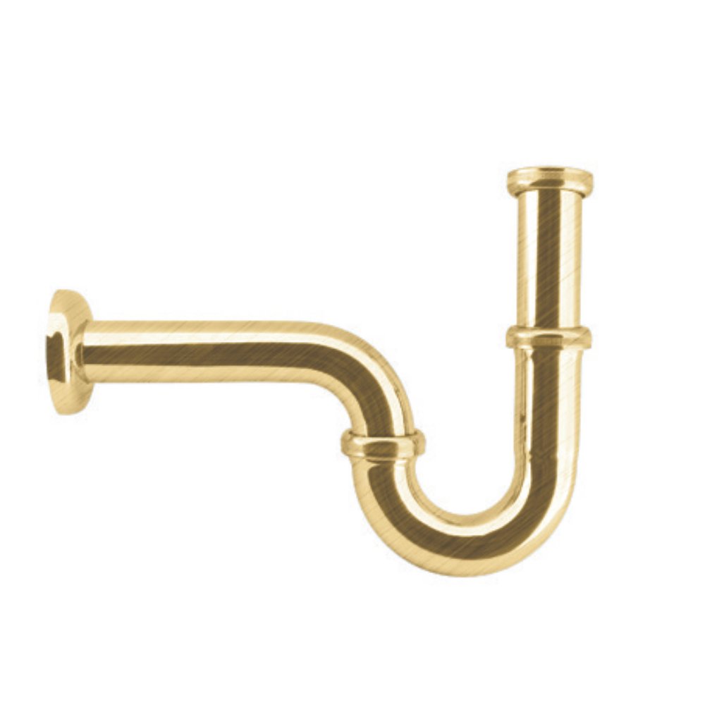 Imperial basin P trap in brushed brass