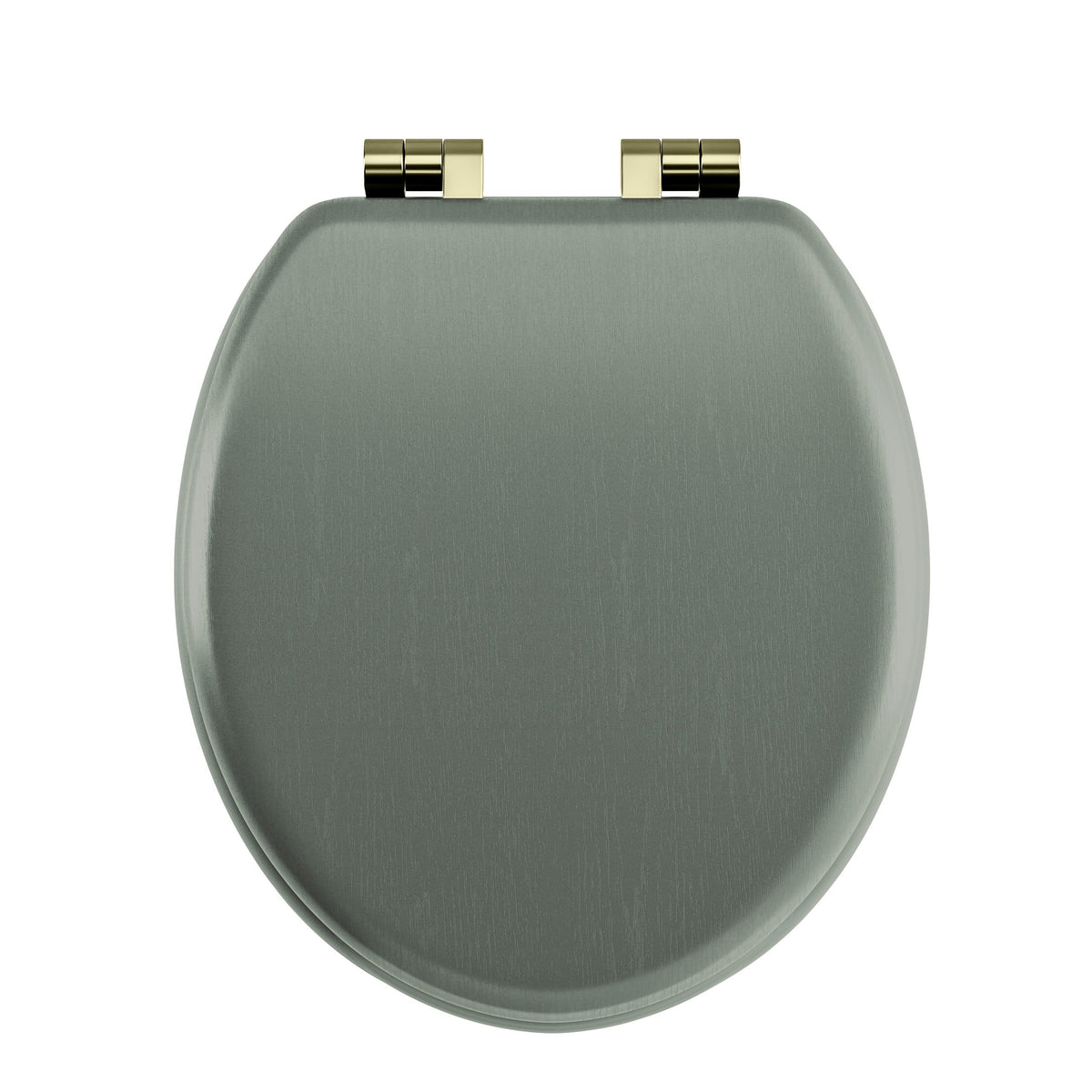 Lichfield Close Coupled Toilet in Chrome, Sage Thistle Grained, Antique Gold