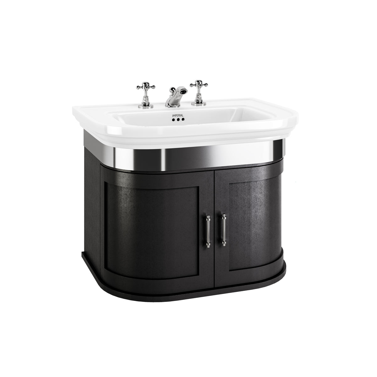 Carlyon Bay large 2-door vanity unit, code ZBAYLBDR0060CP