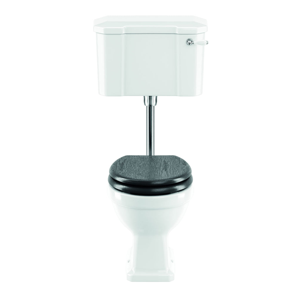 Lichfield Low Level Toilet in Chrome, White (Smooth), Chrome