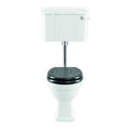 Lichfield Low Level Toilet in Chrome, White (Smooth), Chrome