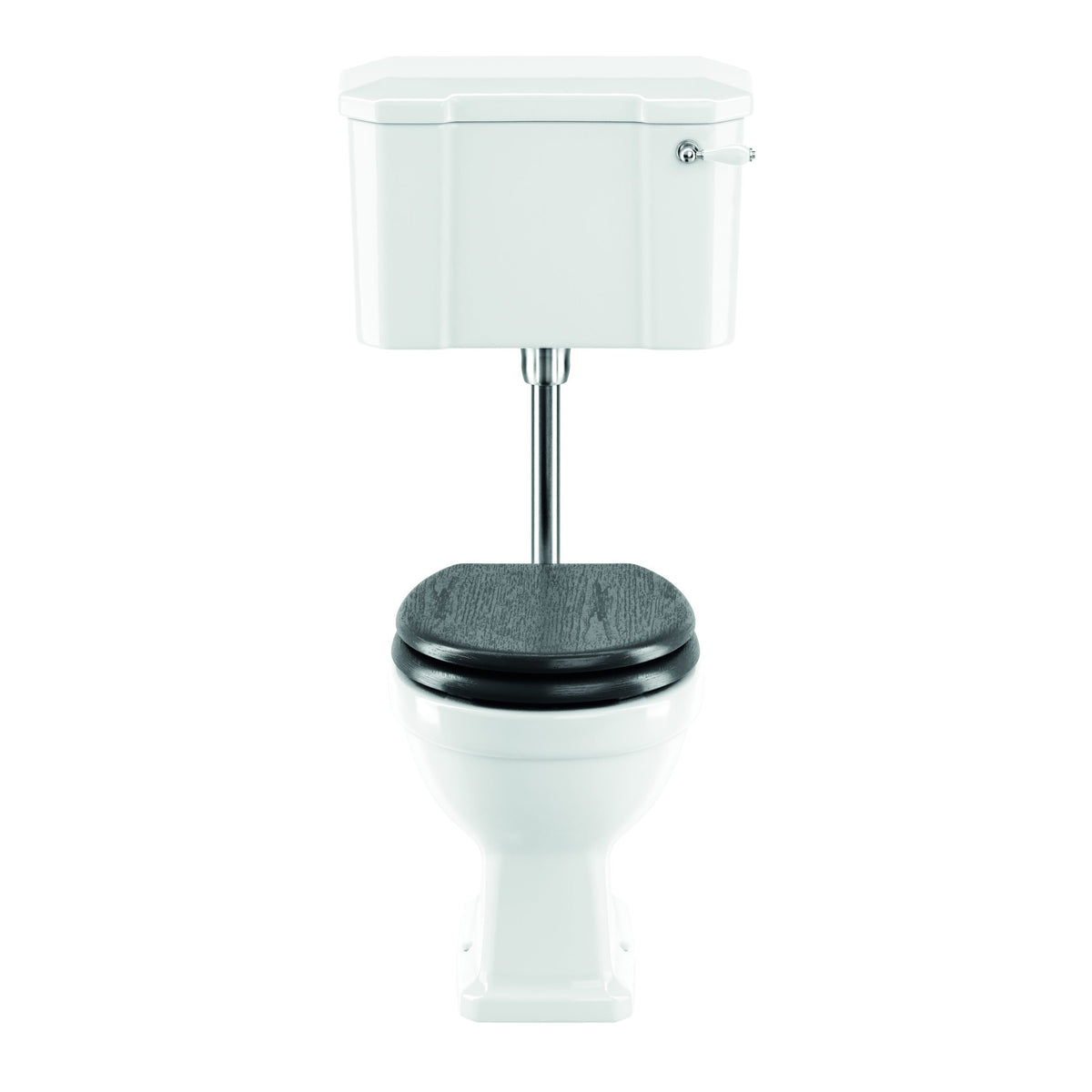 Lichfield Low Level Toilet in Chrome, White (Smooth), Chrome