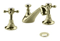 Lichfield 3-Hole Basin Mixer with Pop-Up Waste in Antique Gold