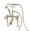 Lichfield Deck Mounted Bath Shower Mixer in Brushed Nickel
