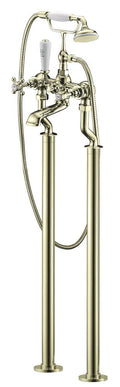Lichfield Free Standing Bath Shower Mixer in Antique Gold