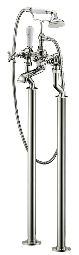 Lichfield Free Standing Bath Shower Mixer in Polished Nickel