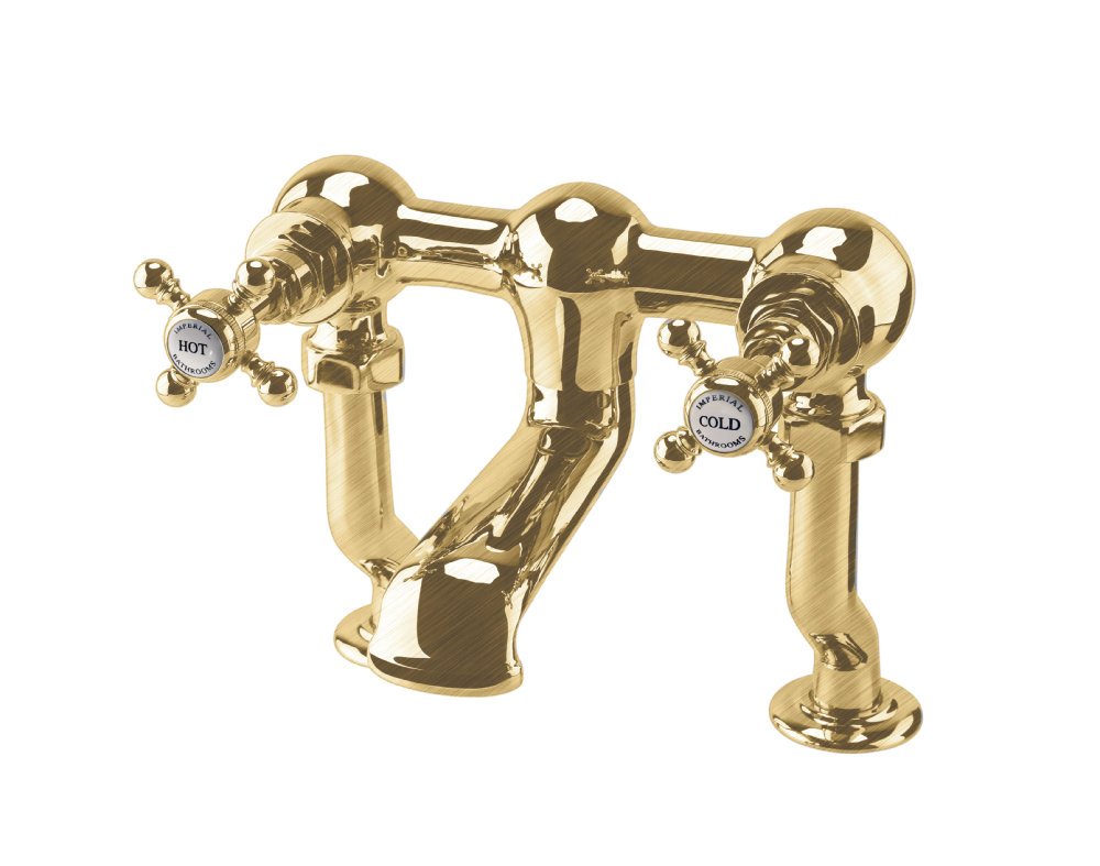 Lichfield Deck Mounted Filler Tap in Brushed Brass