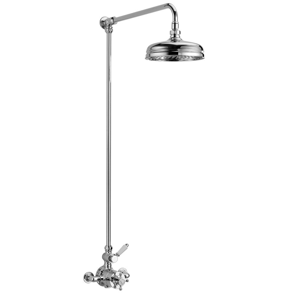 Lichfield Exposed Thermostatic Shower Kit, 1 Outlet, with 200mm Rose