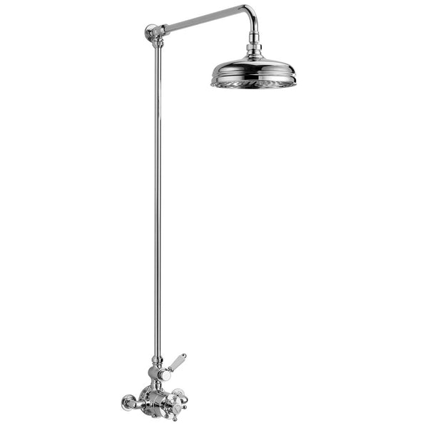 Lichfield Exposed Thermostatic Shower Kit, 1 Outlet, with 200mm Rose