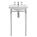 Astoria Deco Cloak Basin & Stand in Towel rack, Chrome, 1 tap hole