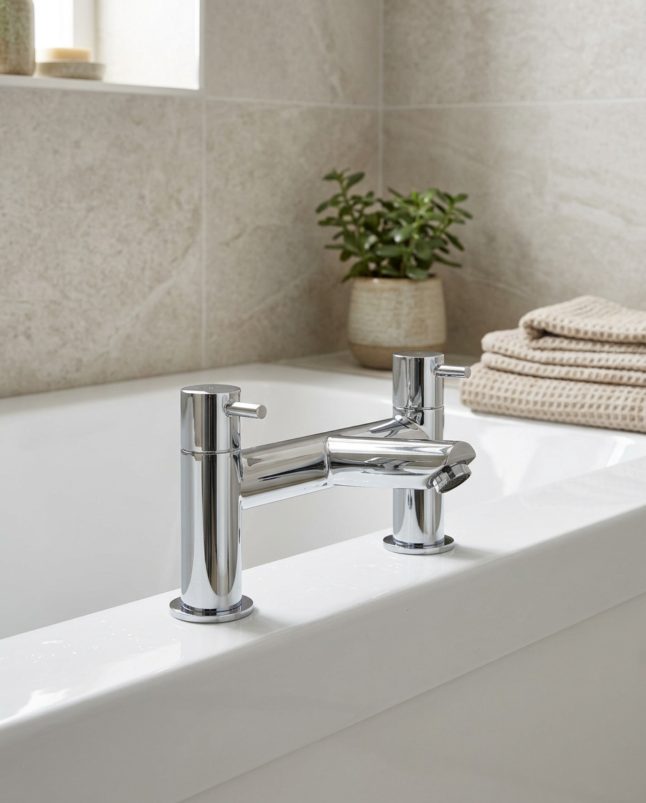 Alto Bath Filler in a bright modern bathroom