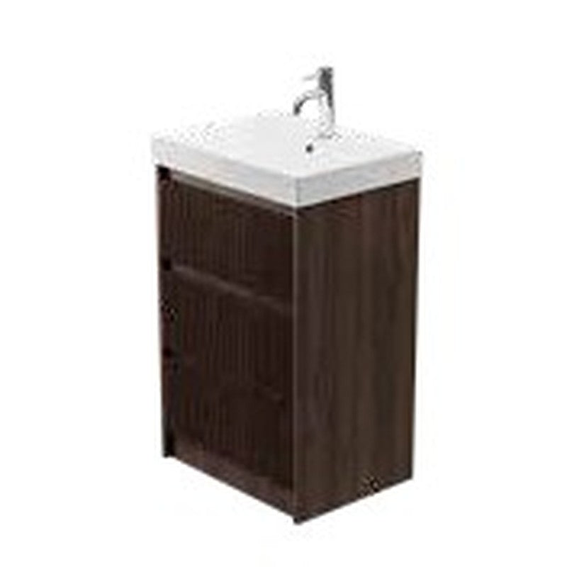 Amora 600mm Floorstanding Vanity Unit & Basin, 3 Drawers