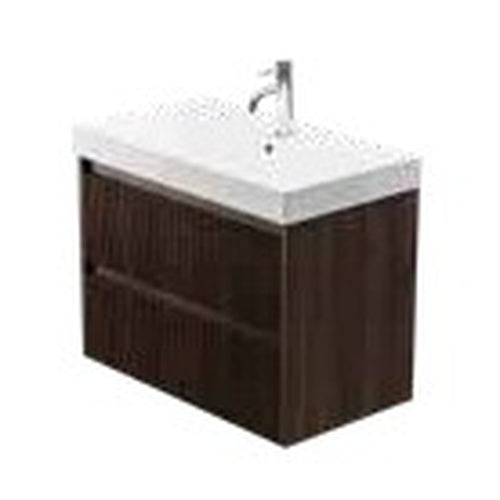 Amora 800mm Wall Hung Vanity Unit & Basin, 2 Drawers