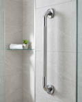 Anti-Slip Grab Bar, 32mm in a bright modern bathroom