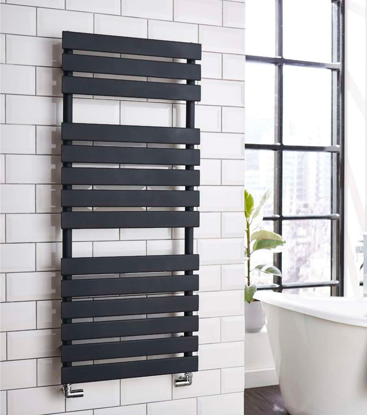 Arden Textured Grey Towel Rail