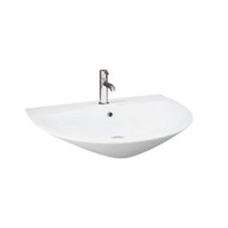 Arezza 550mm semi-recessed basin